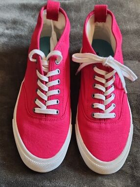 SeaVees Red Canvas Low-Top Sneakers